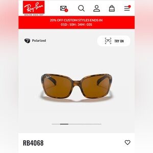 Ray-Ban RB4068 Sunglasses Brown